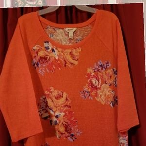 Arizona peach floral top